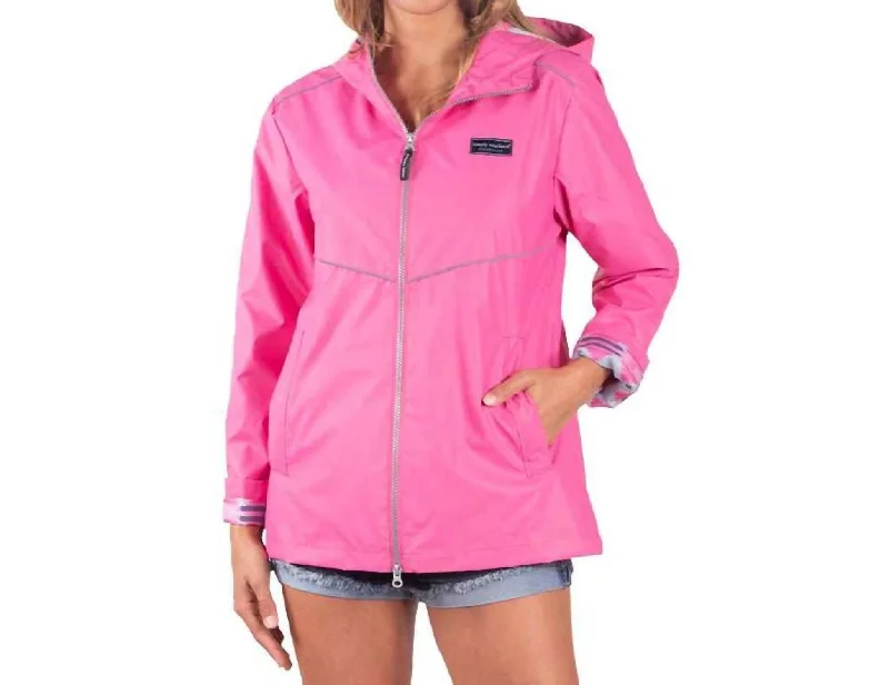 Mother's Day Special Rain Jacket In Berry