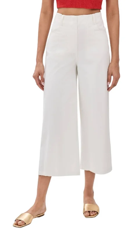 Sophisticated Cut Luca Pants In Ivory