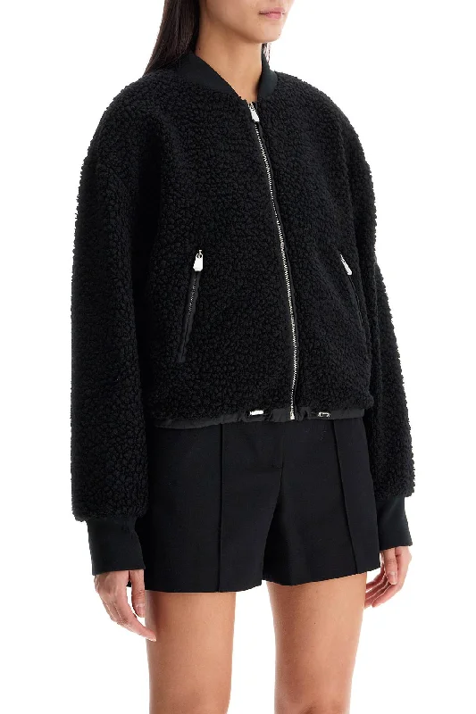 Graceful Drape Pinko Teddy Bomber Jacket For