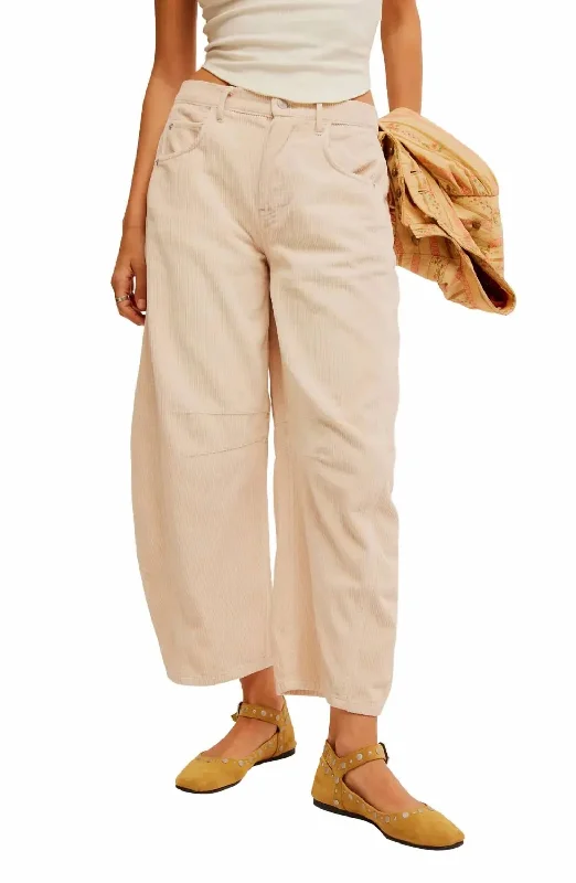 Sophisticated Fashion Good Luck Corduroy Pants In Crystal Grey