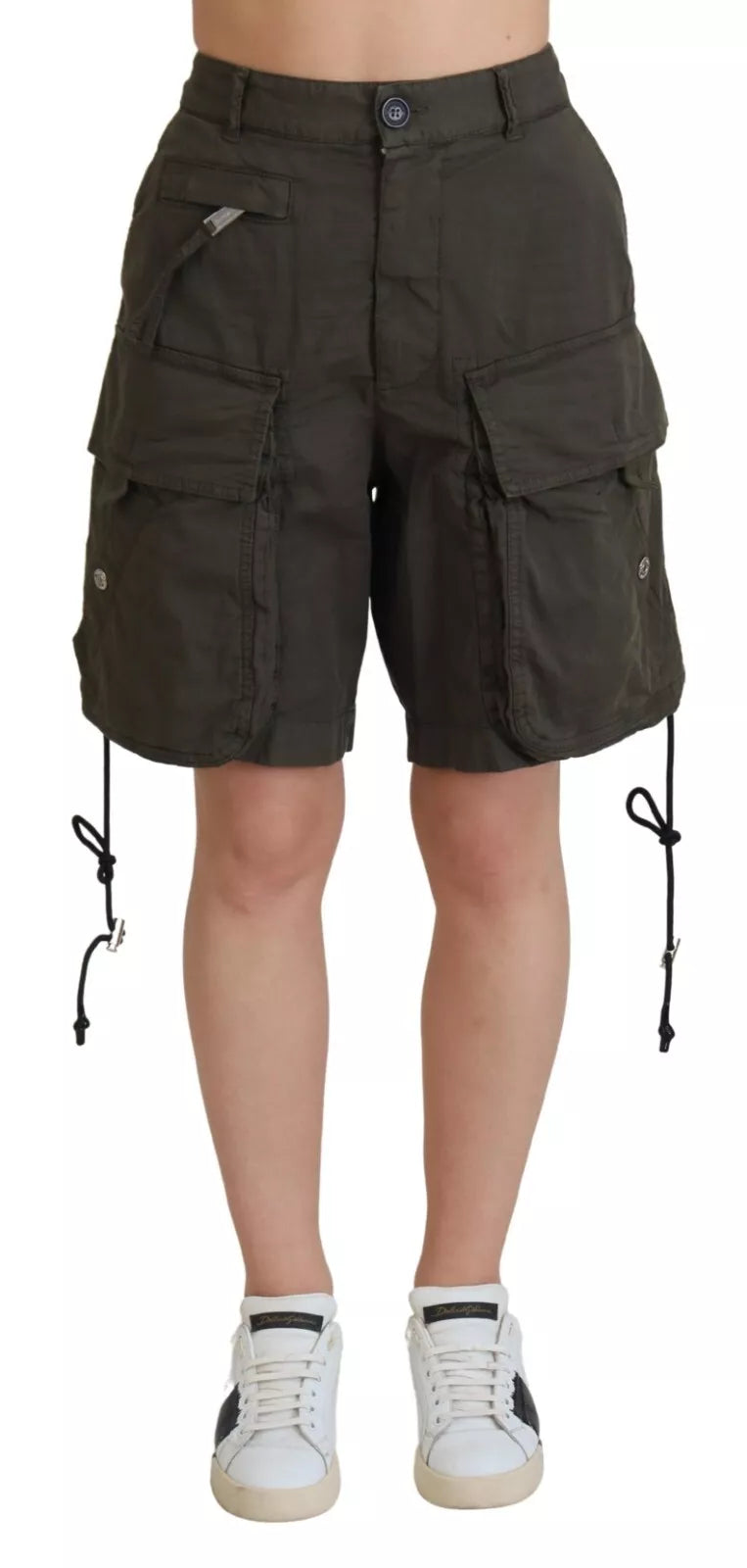 Flash Sale Dsqua²  High Waist Cargo Bermuda Women Women's Shorts