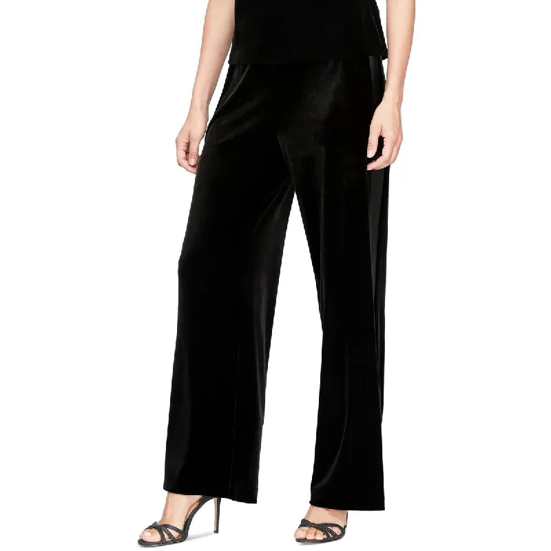 Flash Sale Event Petites Womens Solid Polyester Straight Leg Pants