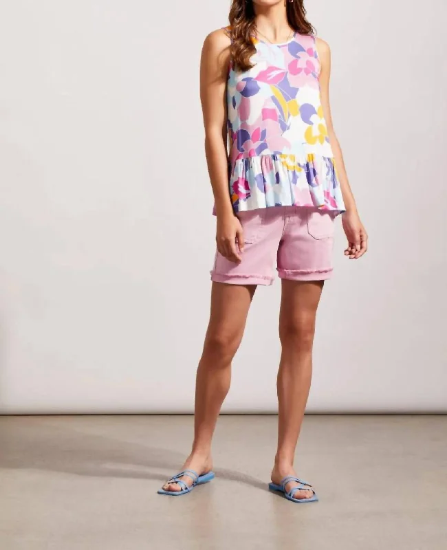 Trend Setting Wardrobe Audrey Fit Shorts With Patch Pockt In Lily