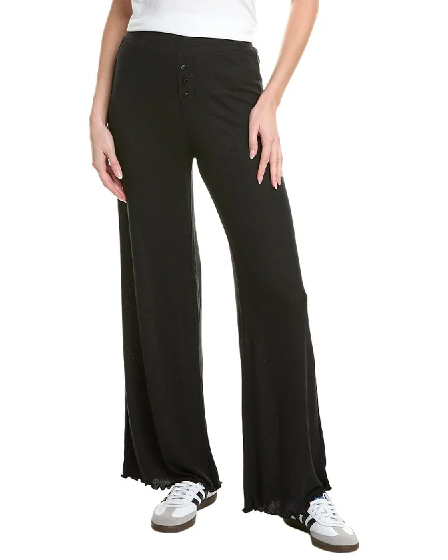 Ethnic Cultural Event Wear Splendid LYR Thermal Wide Leg Cashmere-Blend Pant