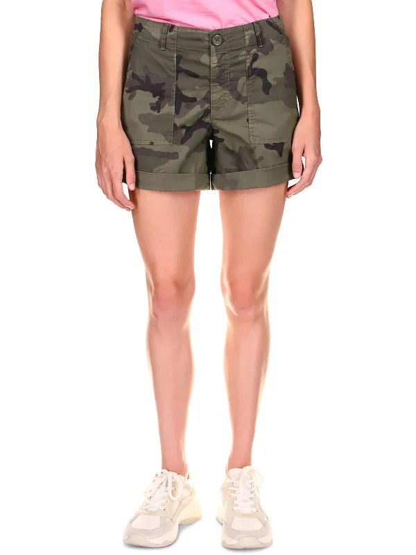 New In This Season Womens Camouflage Mini Cargo Shorts