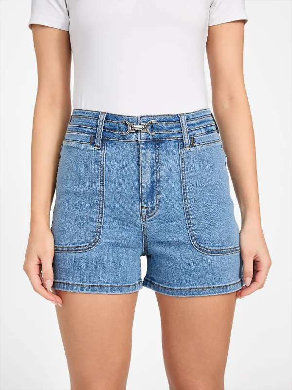 Budget Saver Dahlia High-Rise Denim Shorts