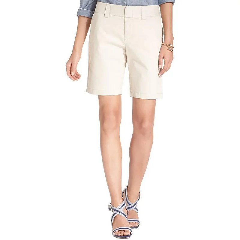 From Casual To Classy Hollywood Womens Cotton Stretch Above Knee Bermuda Shorts