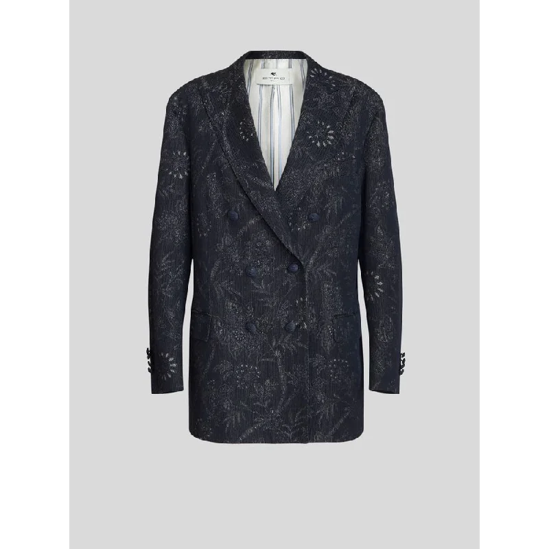 Budget Friendly Cotton And Linen Jacquard Jacket