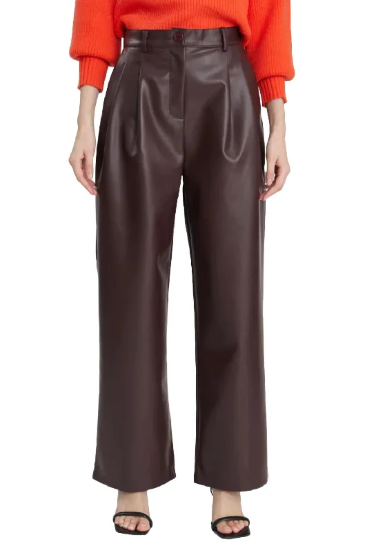 Limited Stock Phoenix Pant In Wine