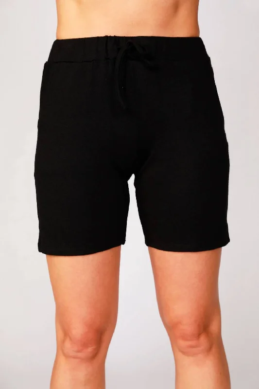 Clearance Event Tie Waist Short In Black