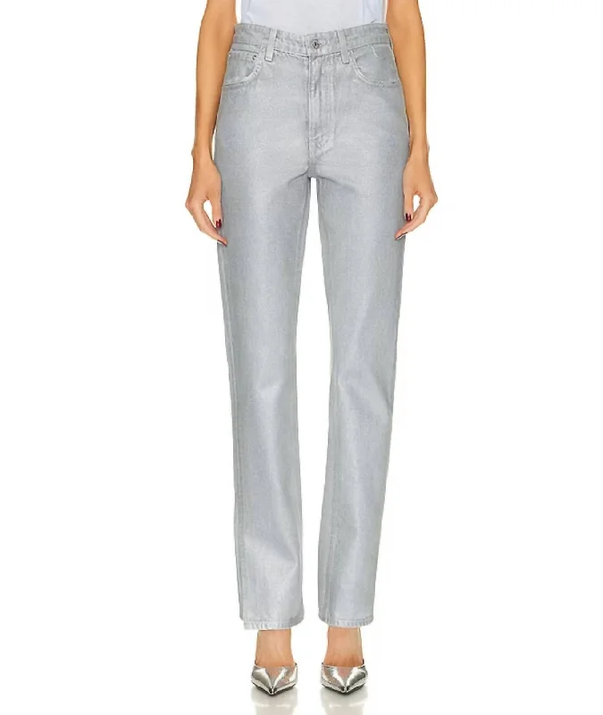 Comfort First Women's Fashion Harlow Pant In Silver