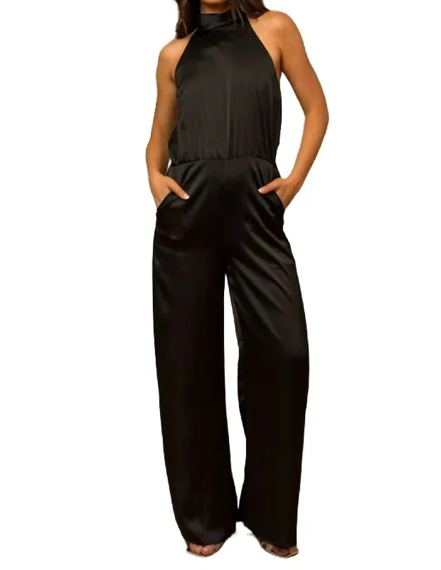 Limited Stock Aria Jumpsuit In Black