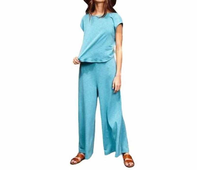 Clearance Event Wide Leg Jumpsuit In Teal