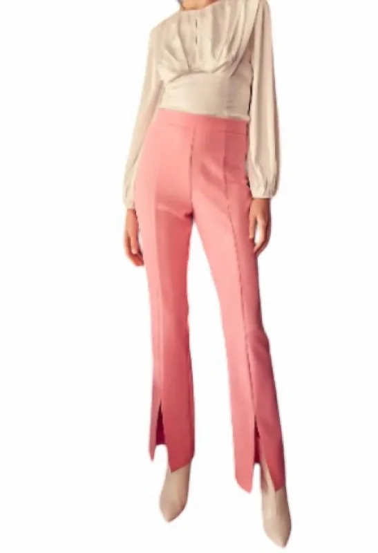 Elegant Clothing Doll Slit Pants In Pink