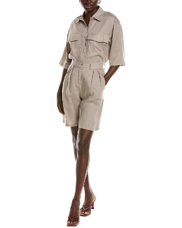 Limited Quantities Beulah 2pc Linen Shirt & Short Set