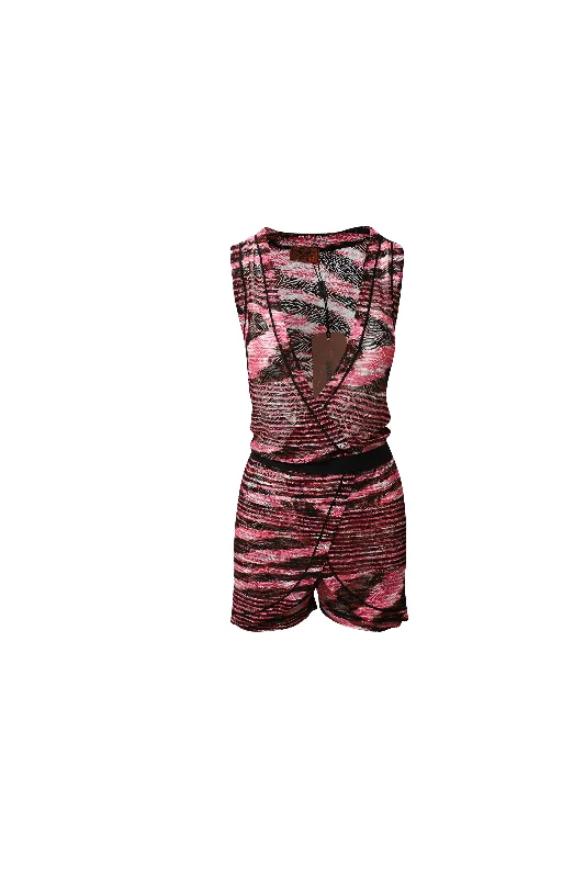 Timeless Classics Missoni Mare Plymouth Playsuit in Multicolor Viscose