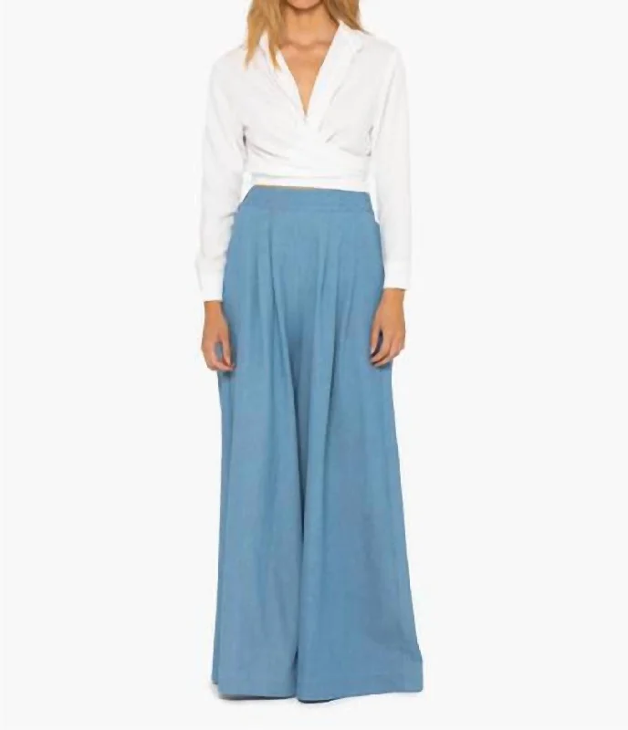 Casual Chic Harper Pants In Sky