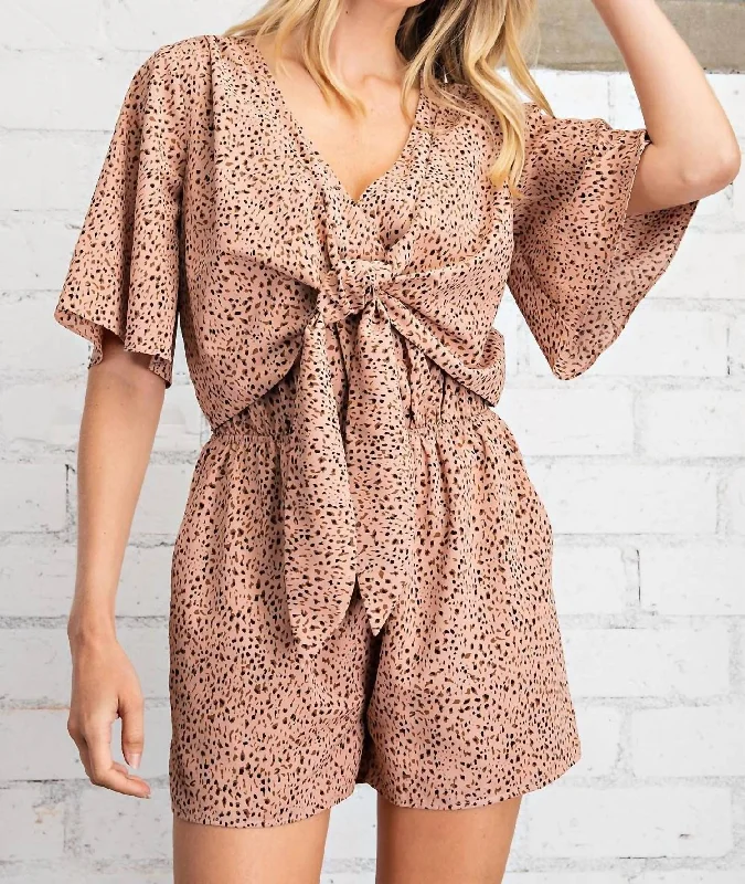 Daily Deals Romper In Dusty Pink