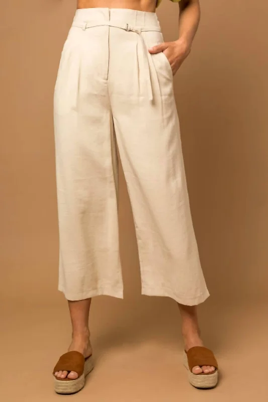 Update With Cottagecore Styles Pintuck Pants In Beige