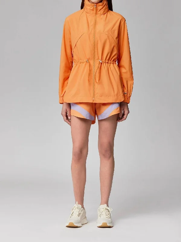 Seasonal Trends Raven Hooded Full-Zip Anorak Jacket In Melon