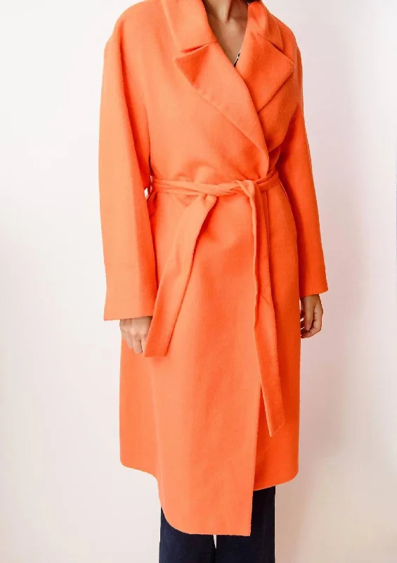 Find Your Unique Flair Kylie Coat In Orange