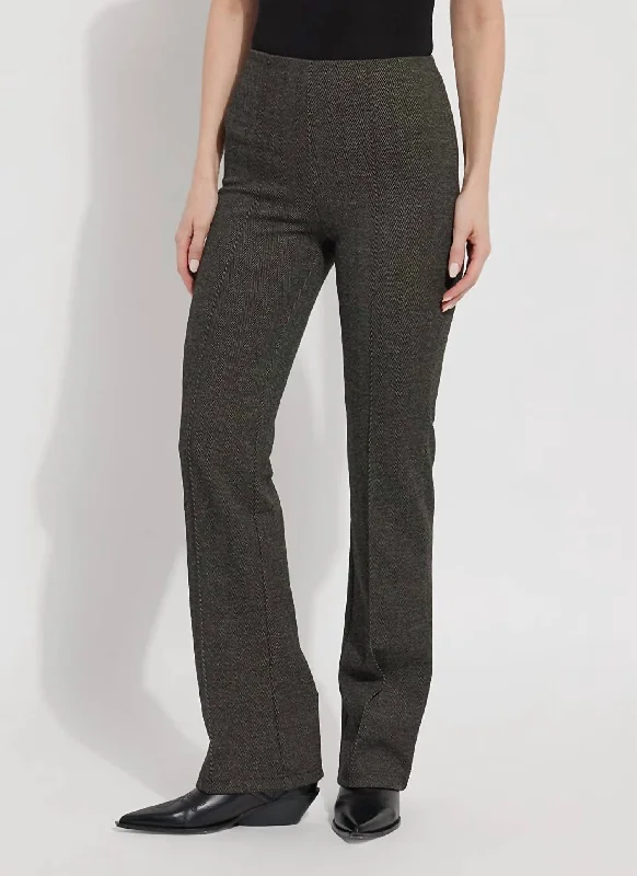 Limited Time Elysse Wide Leg Pant In Smoked Herringbone