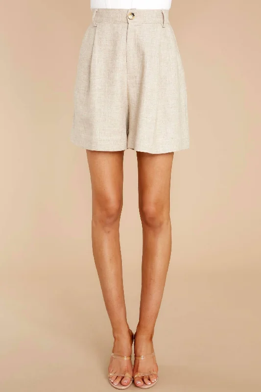 Trendy Styles Adeyln Tailored Shorts In Natural