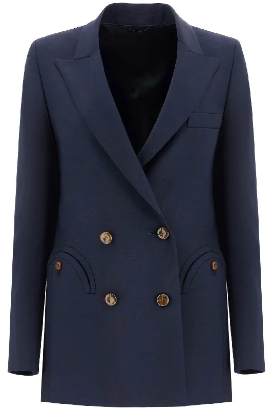 Limited - Time Bundle Blaze Milano Women's blue Virgin Wool Single-Breasted Blazer