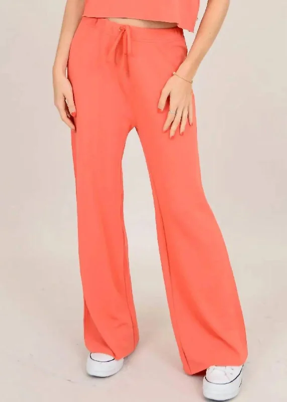 Modern Casual Clothing Popola Pants In Radiant Red