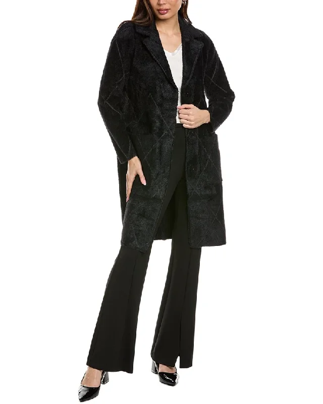 Seasonal Sale Joseph Ribkoff Fuzzy Eyelash Coat