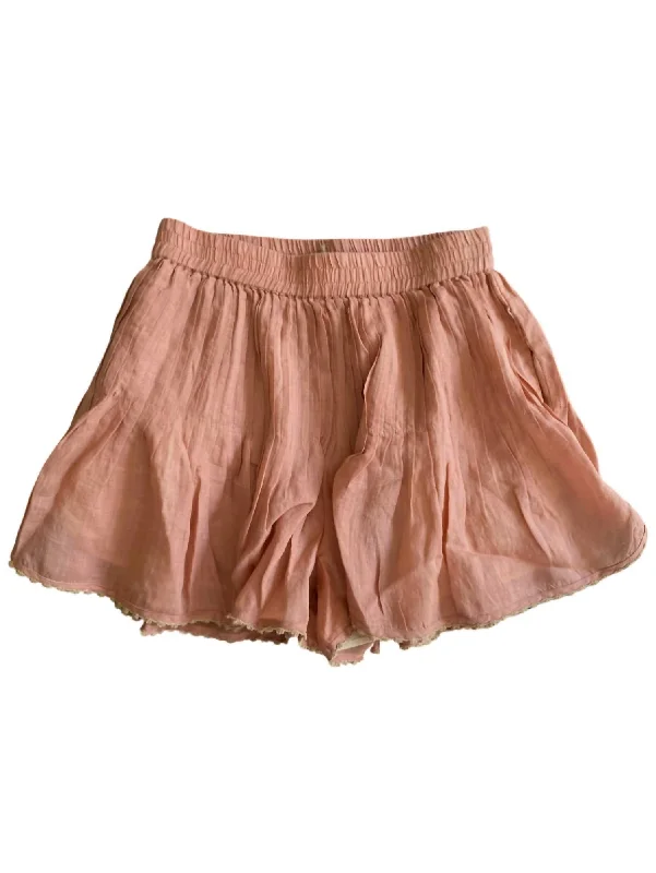 Chic & Cozy Apparel Chelsea Shorts In Mauve