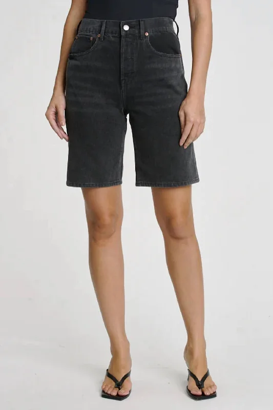 Big Discounts Loretta Bermuda Denim Short In Salem Black