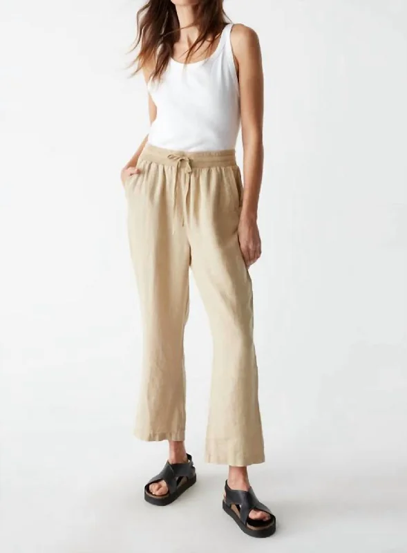 Graceful Fashion Nolan Pull On Pants In Natural