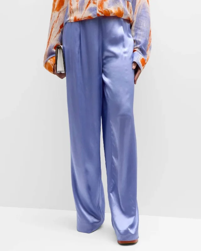 Evening Elegance Dotto Wide Leg Pant In Atlantic