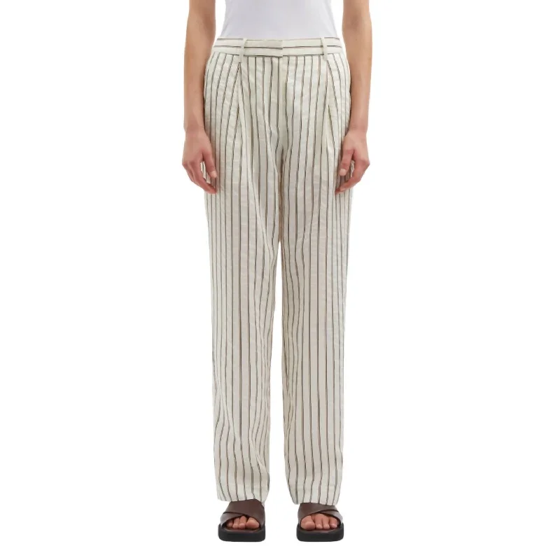 Casual Fashion Agneta Trouser In Solitary Stripe