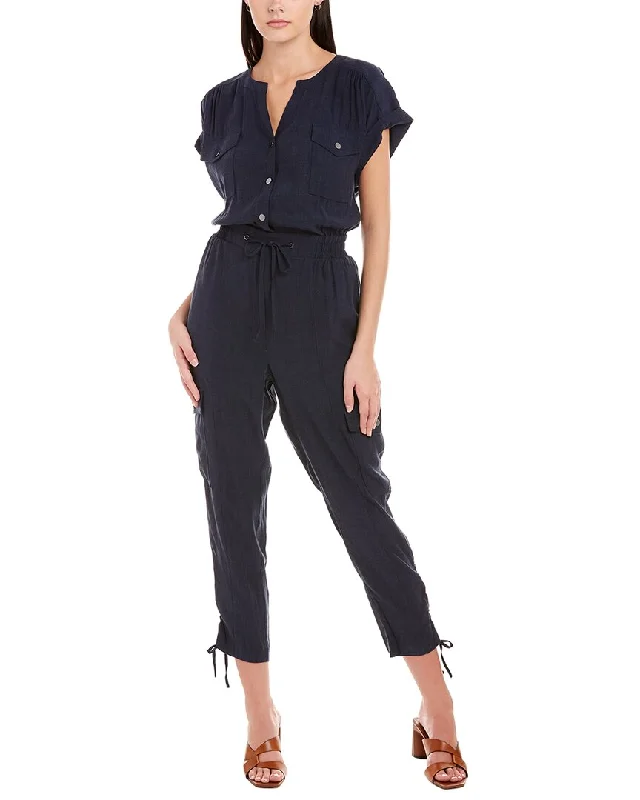 Shop Sales Elie Tahari Split Neck Jumpsuit