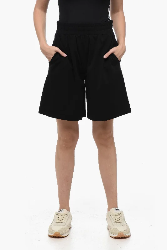 Sophisticated Style Max Mara WEEKEND Stretchy Cotton ZORAIDE Shorts with Flared Fit