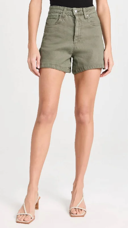 Mid - Week Surprise Dani 5 Pocket Short In Vintage Ivy Green