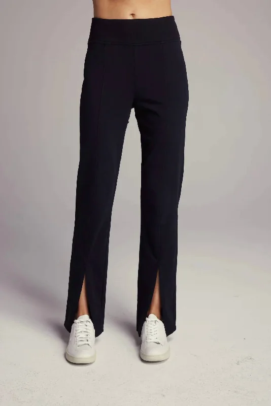 Season Sale Cullen Split Front Pant In Black