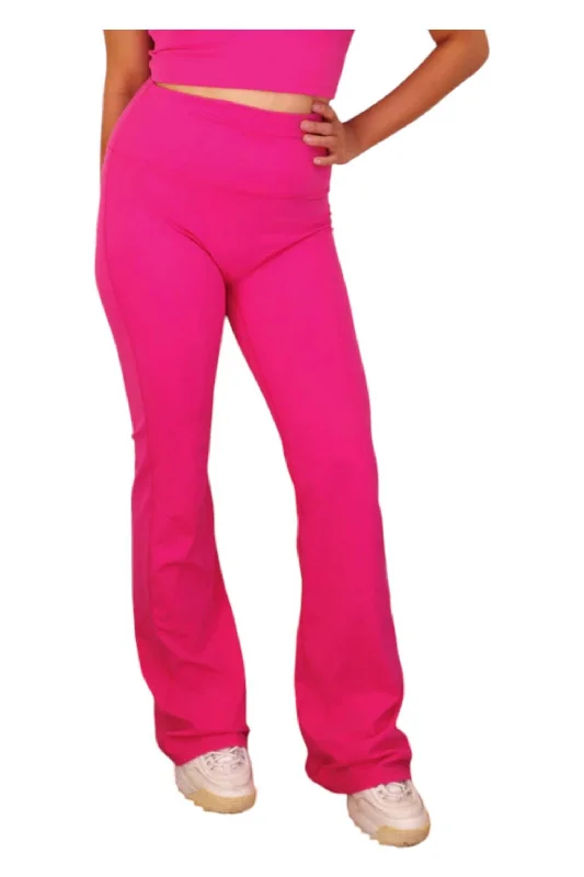 Chic Style Flared Pants In Pink