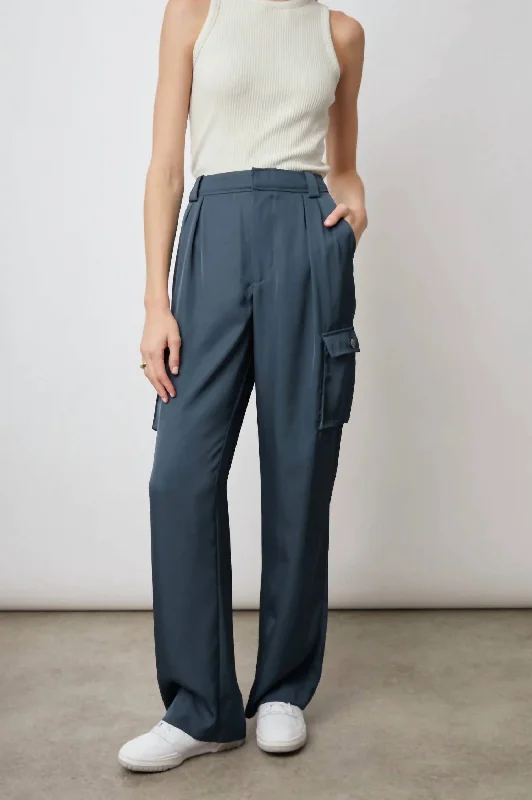 Comfort Centric Apparel Harlow Pant In Deep Sea