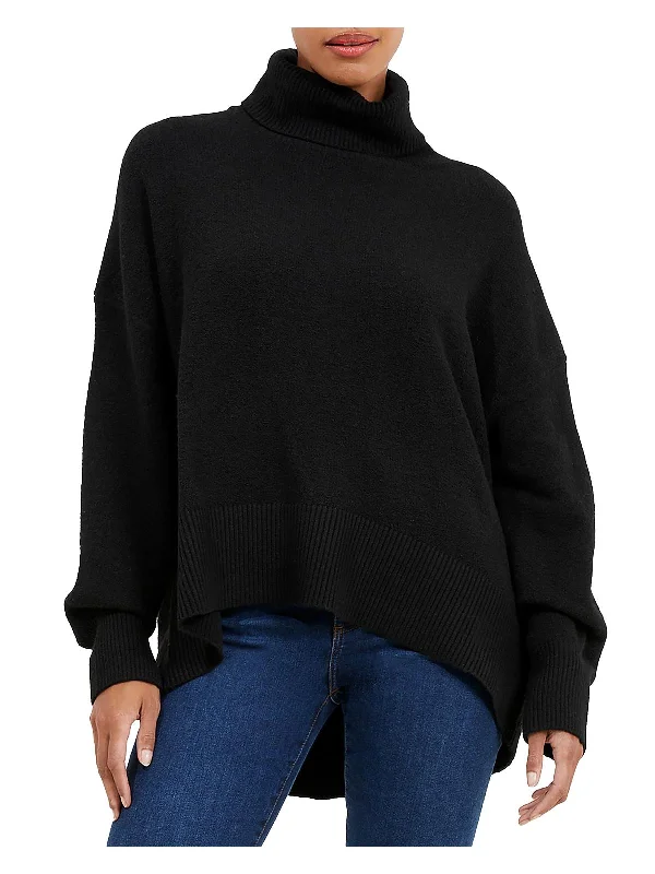 Trendy Clothing Sale Womens Ribbed Trim Knit Turtleneck Sweater