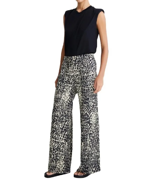 Great Prices On Feminine Styles Sarah Palazzos Pant In Ivory/black Multi