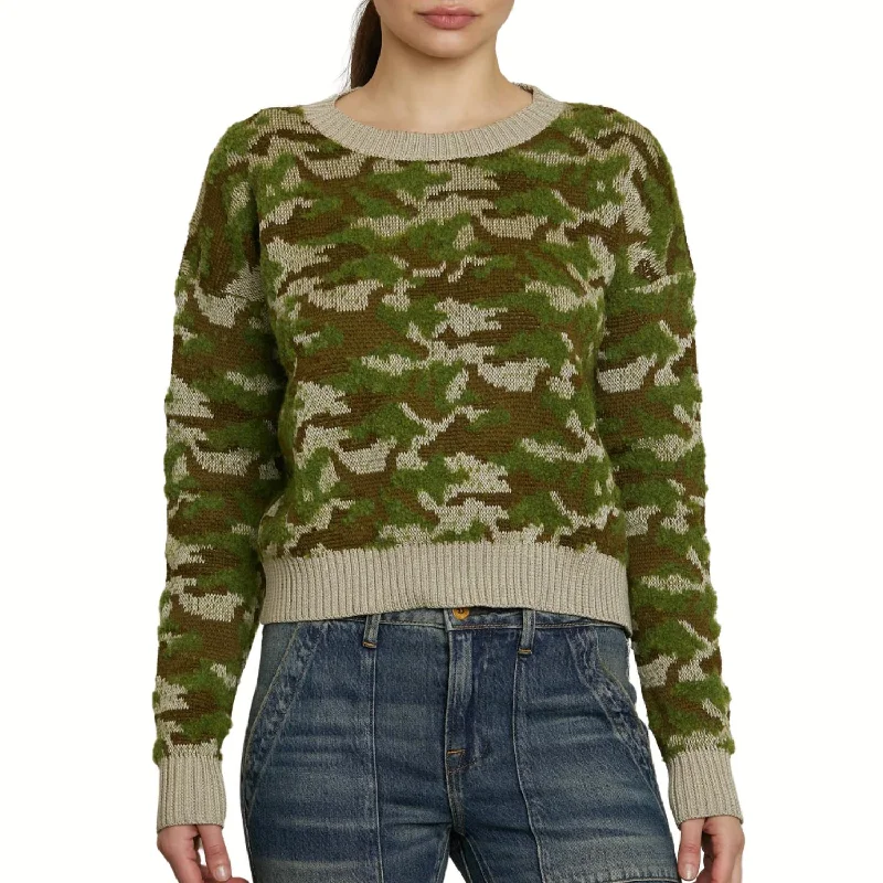 Trendy Threads Blayne Sweater In Camo Jacquard