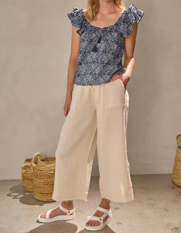 Day-To-Night Styles Summer Pant In Beige Clair