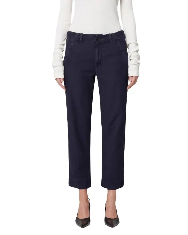 Style Redefined Carter Utility Pant In True Navy