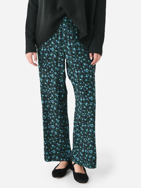 Casual Chic Leona Pant In Blue Larkspur