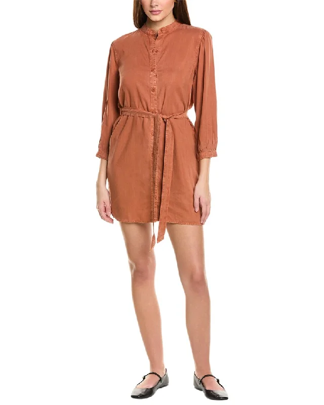 Romantic Detailing Bella Dahl Puff Sleeve Belted Shirtdress