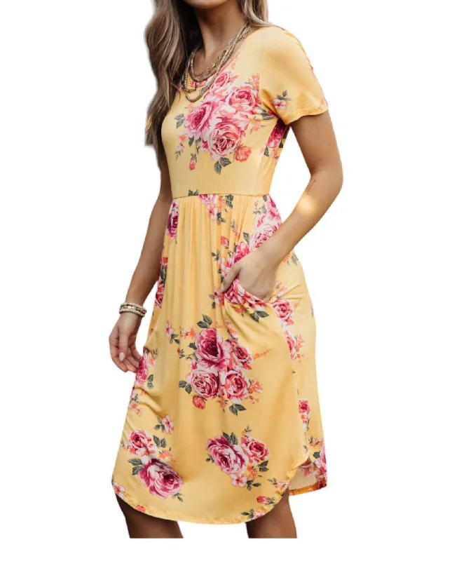 Chic Outfits Clair Dress In Yellow