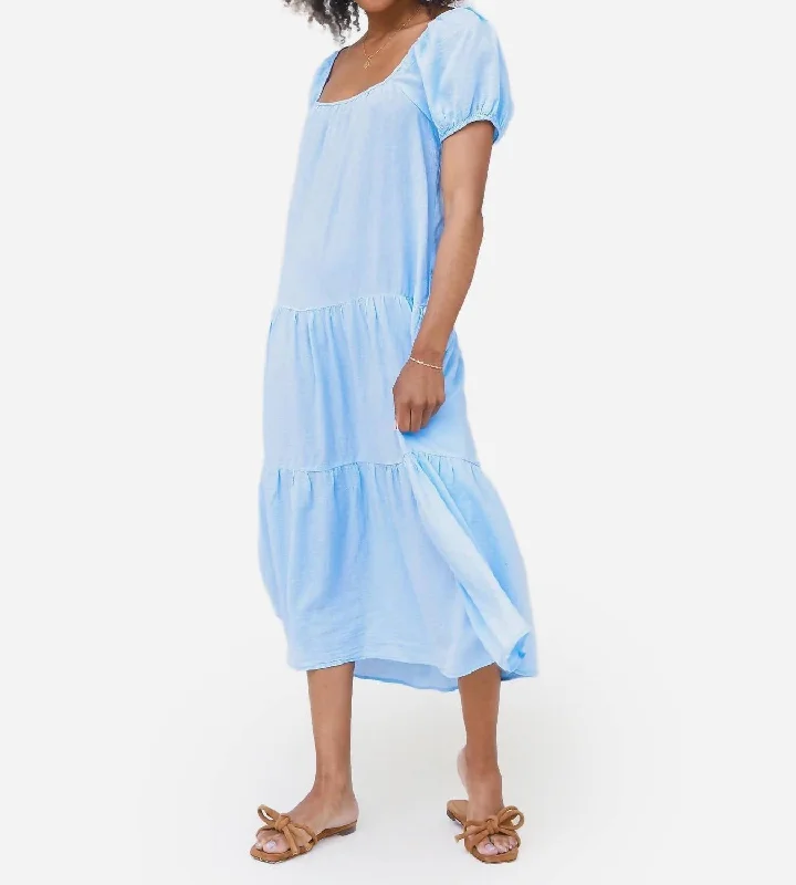 Effortless Comfort Elodie Long Dress In Spa